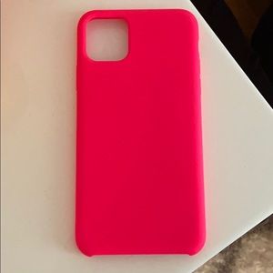 neon pink iphone 11 plus case